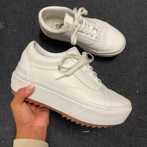 Vans Old Skool Stacked Platform Leather Shoes